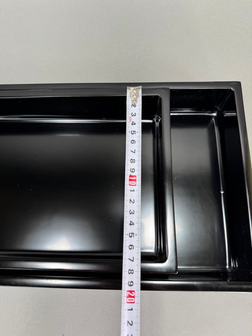 いけばな　草月流　草月蒼風好　草月八っ橋　漆塗　黒のL字型花器 2個セット華道具