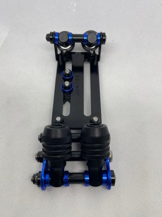 ダブルタクトプレート　ビットホルダー4P ニックス風チェーン(ブラック×ブルー)