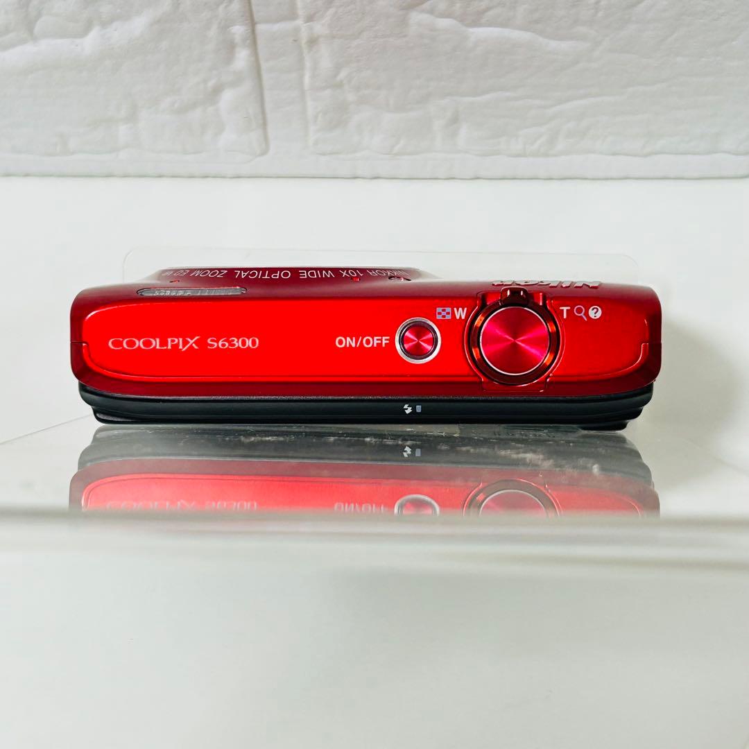 【極美品】Nikon COOLPIX S6300 レッド 赤 コンデジ