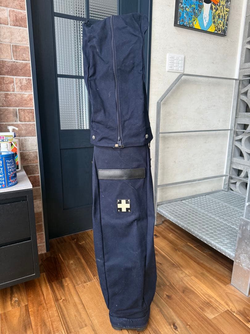 木の庄帆布　ネイビー ゴルフバッグ キャディバッグ