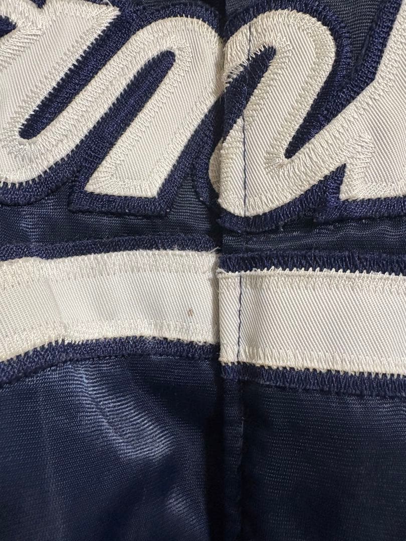 スターターMLBヤンキース刺繍スタジャン ネイビー　 レア2XL 90s