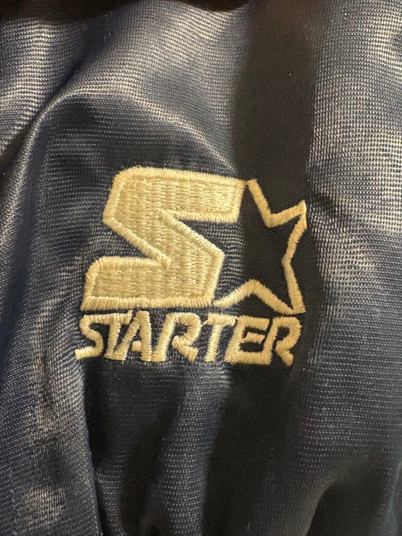 スターターMLBヤンキース刺繍スタジャン ネイビー　 レア2XL 90s