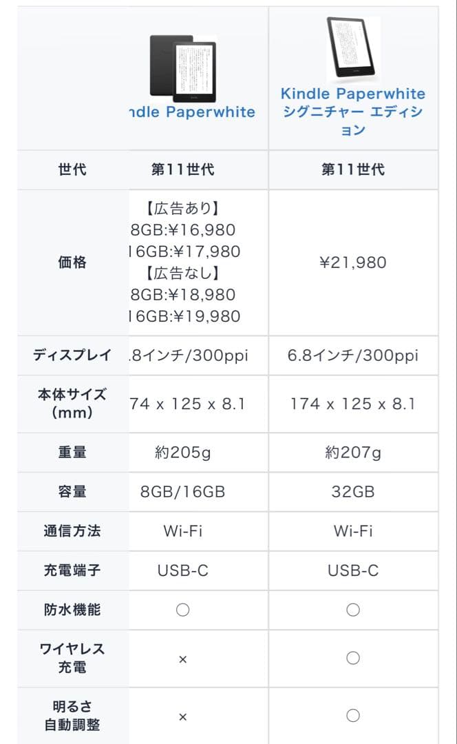 Kindle Paperwhite 第11世代 32GB Wi-Fi 極美品 黒