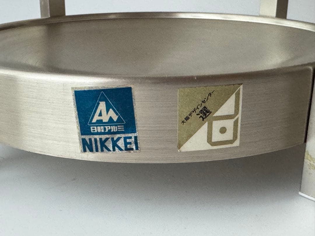 ポストモダン ステンレス 傘立て デッドストック 昭和レトロ 未使用