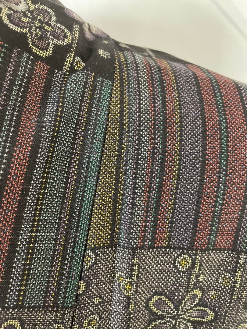 美品　正絹袷　恵大島織物謹製　本場大島紬単品(証紙付)