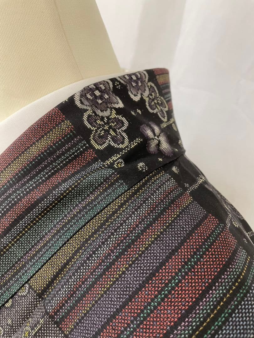 美品　正絹袷　恵大島織物謹製　本場大島紬単品(証紙付)