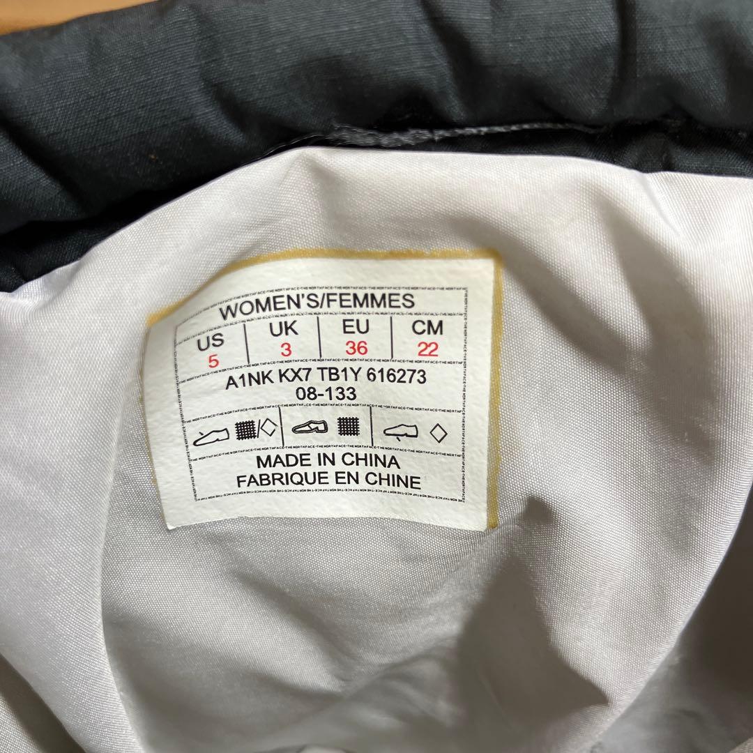 （K26104）ノースフェイス ブーツ 22㎝ ブラック