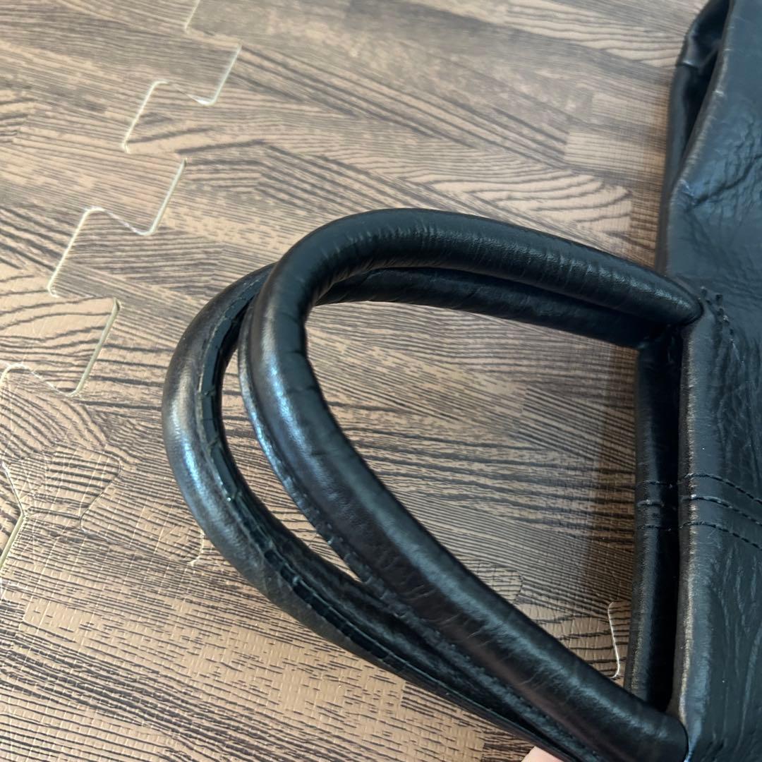 【M＋ エムピウ テネラ ブラック】　レザーバッグ　革鞄