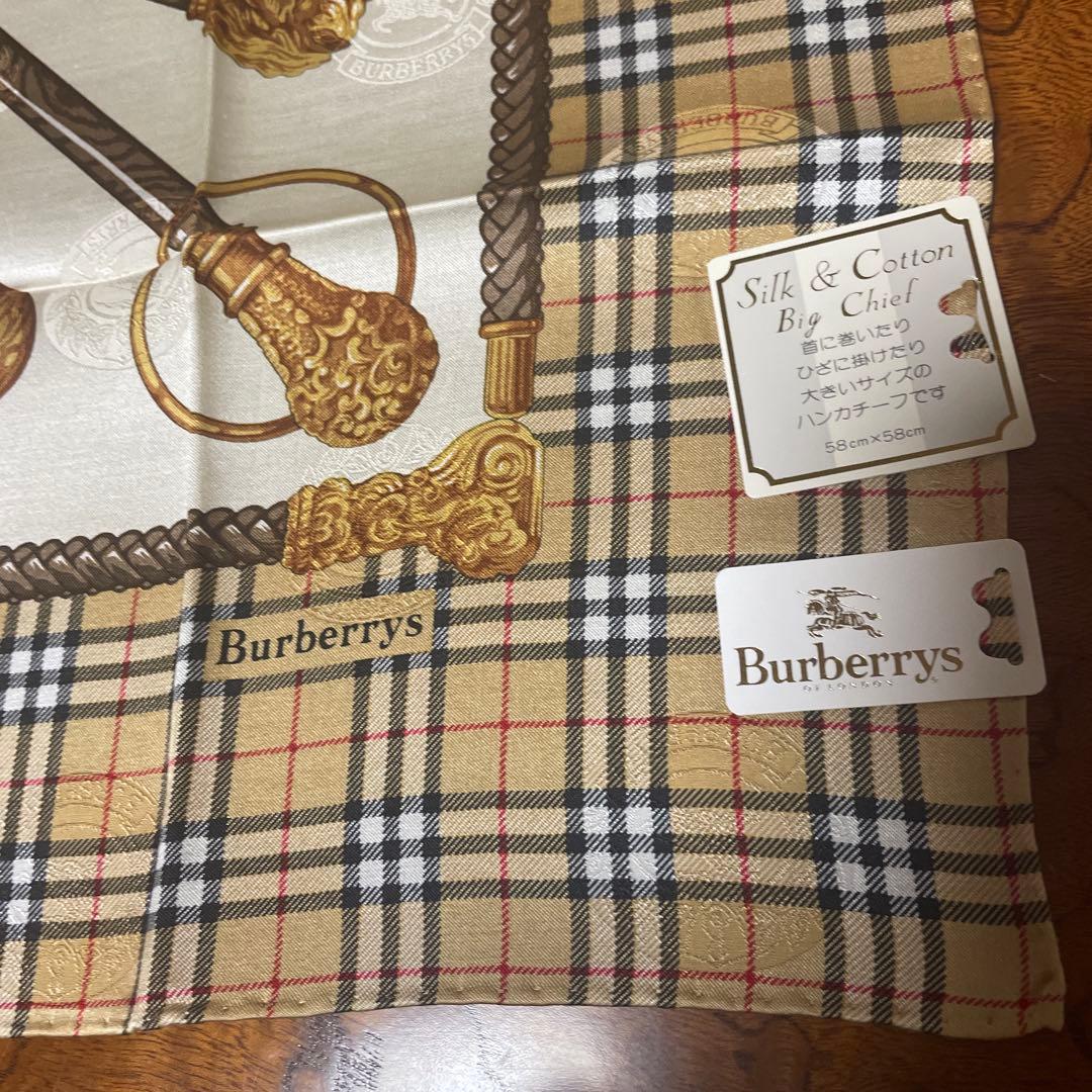 H*a様 Burberrys シルク&コットンハンカチ ーフ3枚セット