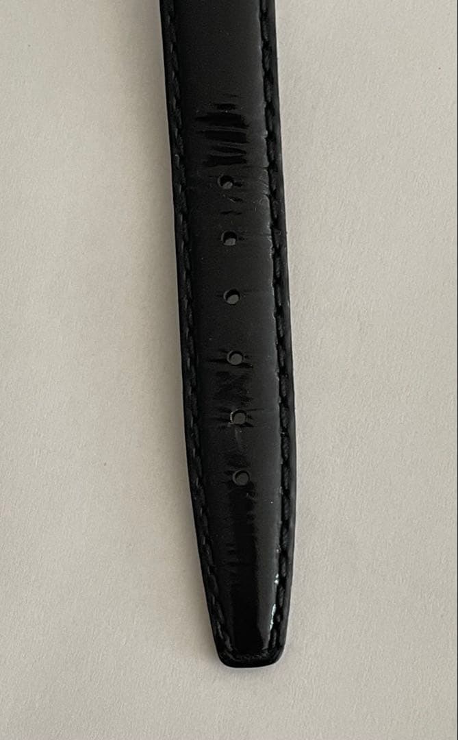 GUCCI ブラックレザー アナログ時計