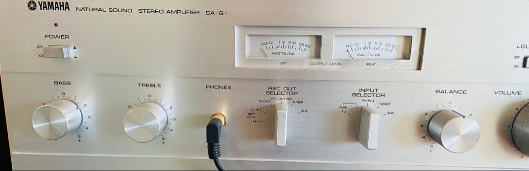美品【動作品】YAMAHA プリメインアンプ CA-G1（リペア処理済み）