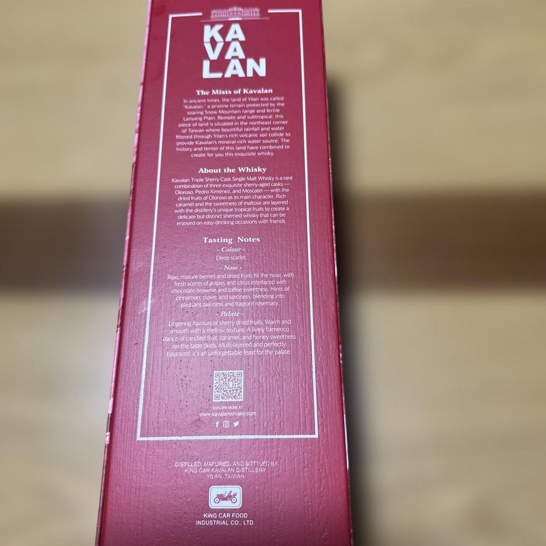 ウイスキー KAVALAN TRIPLE SHERRY CASK 1000ml