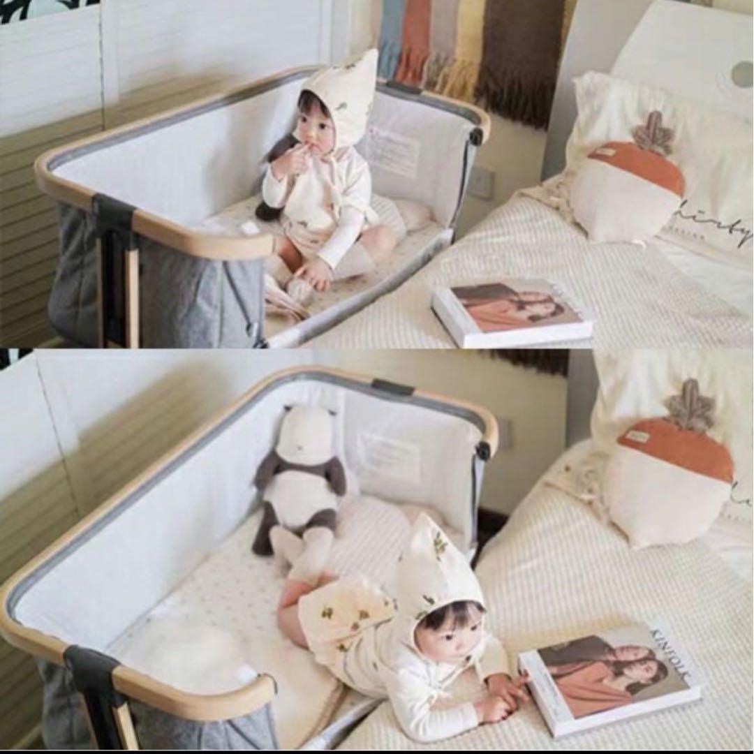 お値下げ‼️hzdmj ベビーベッド ピンク