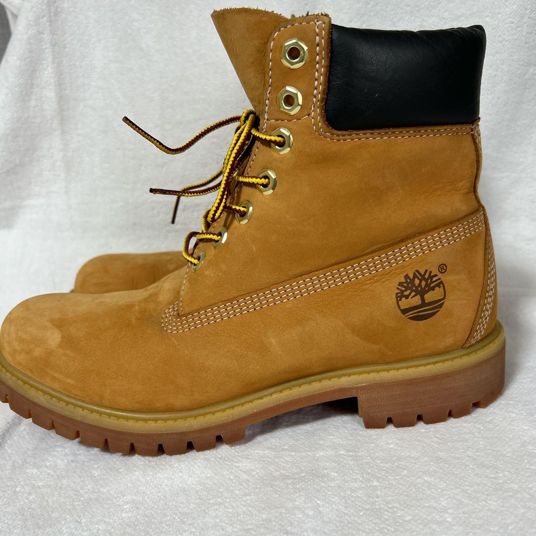 Timberland 防水スエードワークブーツ ブラウン 26㎝