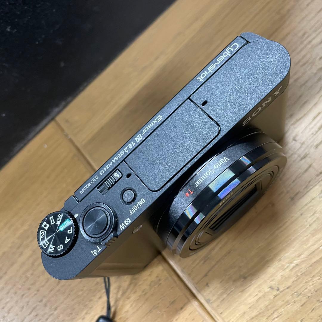 美品 動作品 SONY CyberShot DSC-WX800 ブラック カメラ