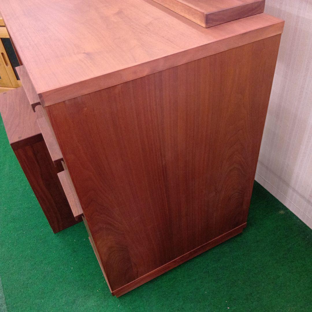 展示品 アカセ木工 モアレ ス ウォールナット 材 木製ドレッサー・鏡台、椅子付