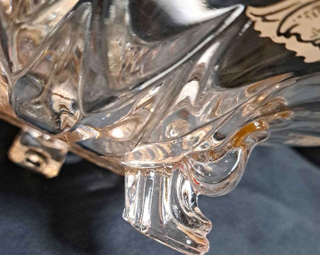 1930年代　アメリカ　シルバーオーバーレイ　ガラスのコンポート