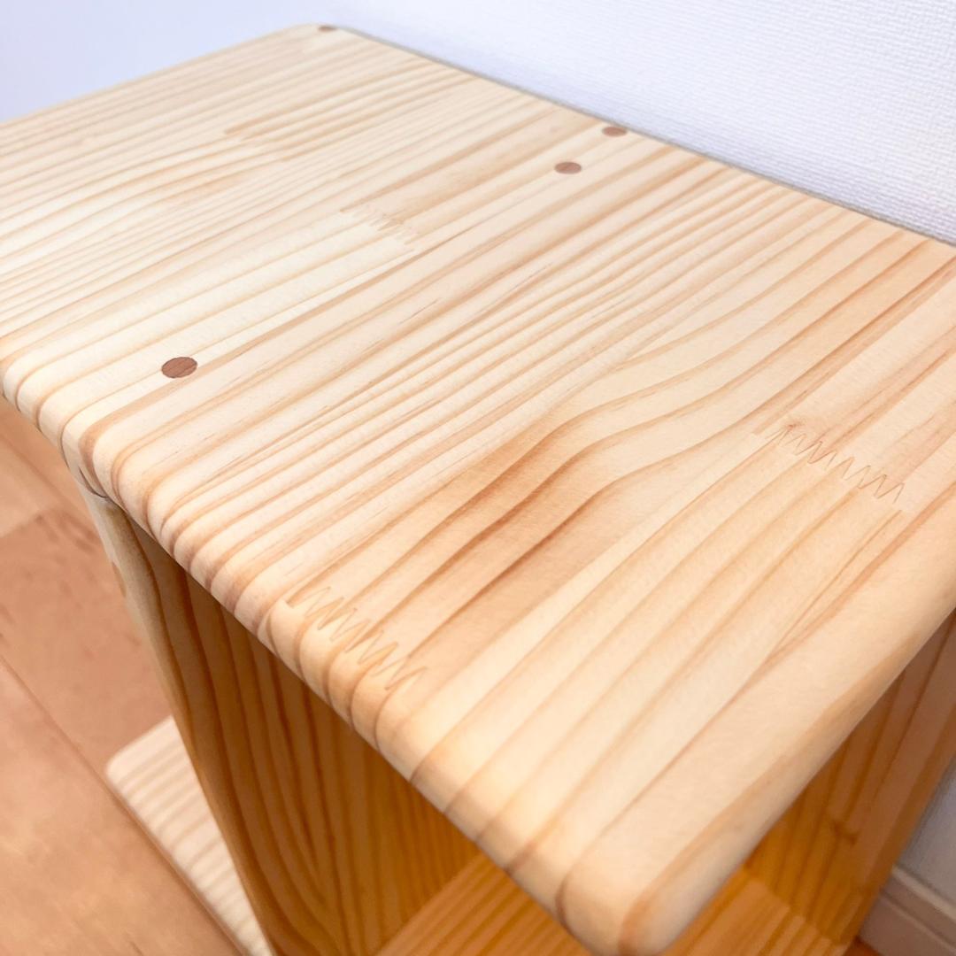 【すべての角が丸い】プレゼント 木製子供椅子　パイン材　変化椅子　キッズチェア