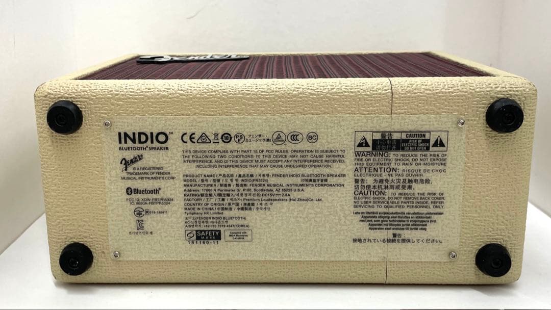 FENDER INDIO Bluetoothスピーカー BLONDE