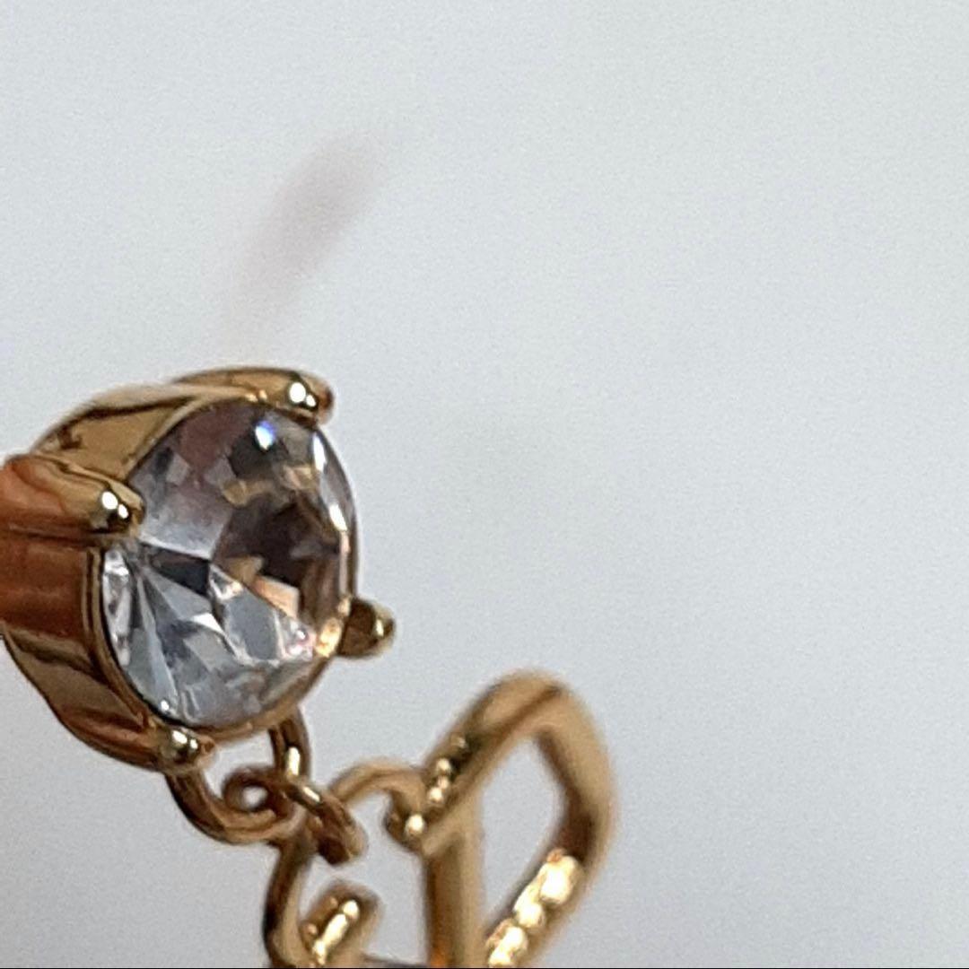 極美品 Valentino ヴァレンティノ ピアス 片耳 ラインストーン