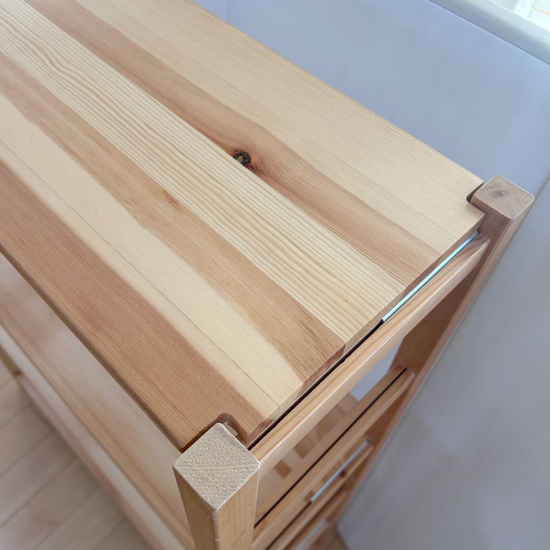 無印良品　パイン材　ユニットシェルフ　幅86 スリムシェルフ　棚　可動棚