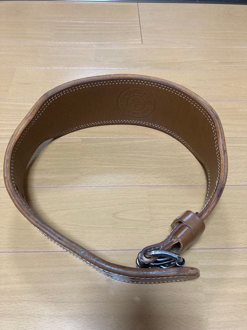 専用GOLD'S GYM レザー トレーニングベルト M