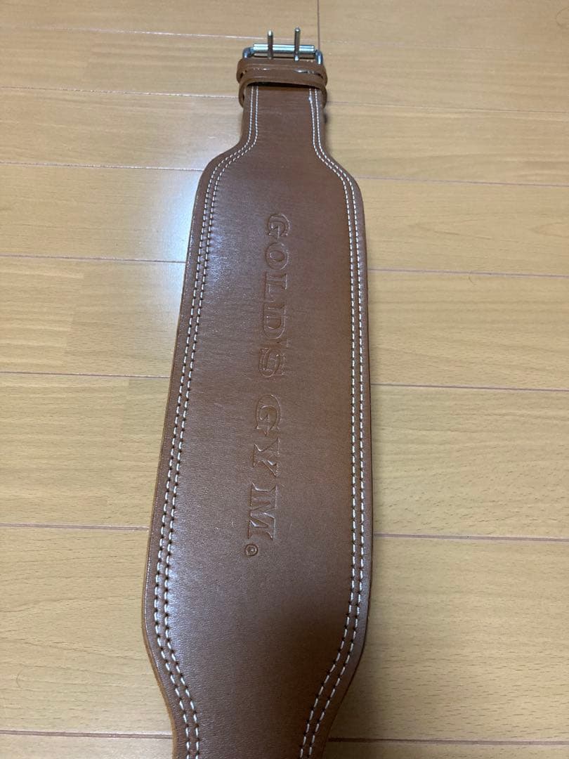 専用GOLD'S GYM レザー トレーニングベルト M