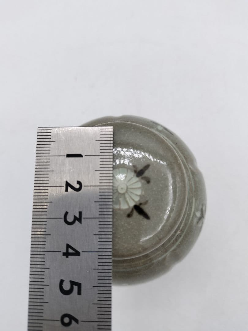 c724 煎茶　茶入 今岡妙見 茶道具 古物