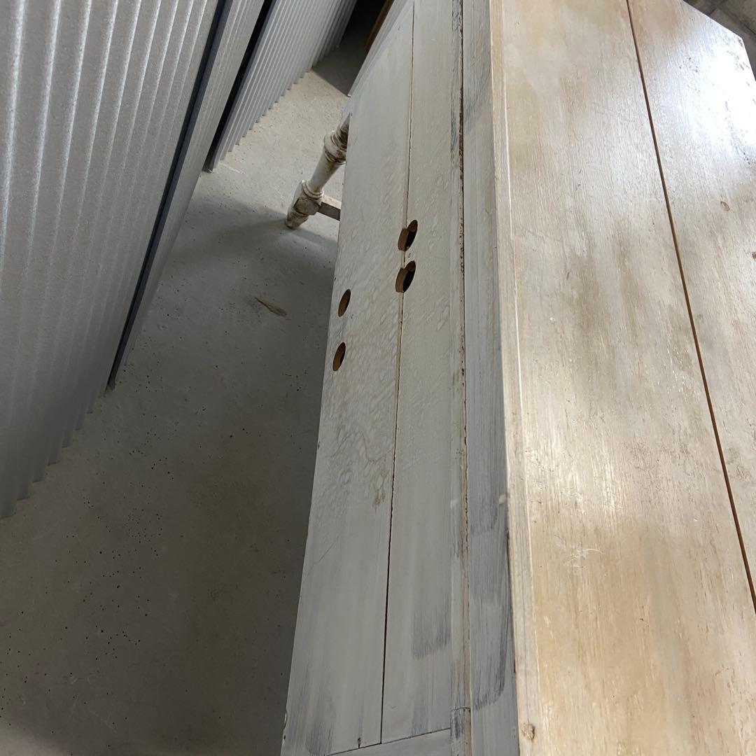 アンティーク　キャビネット　テレビボード　ホワイト