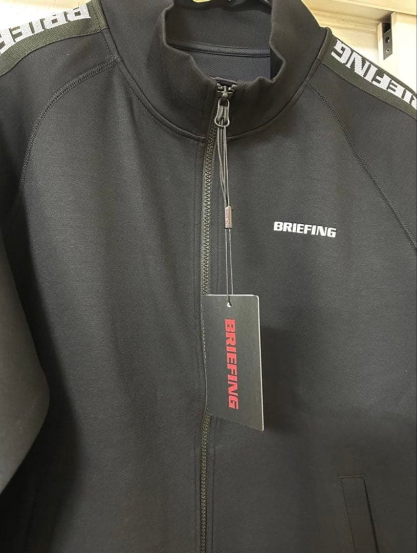 BRIEFINGゴルフ （L）ウォームサイドロゴラインブルゾンブラック新品未使用