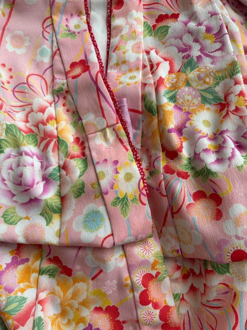 七五三 乙葉 着物被布フルセット ピンク 3歳