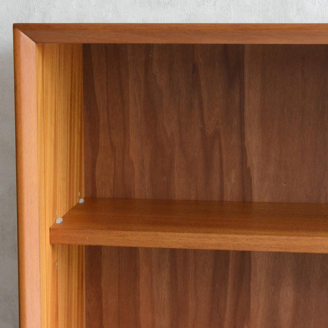 イギリスヴィンテージ チーク ガラスキャビネット ディスプレイ 飾り棚 本棚