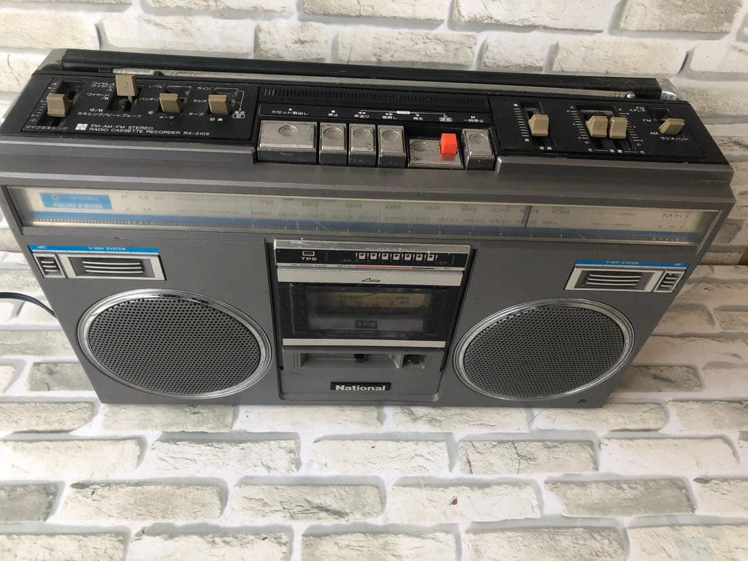 National ナショナル ラジカセ RX-5105 昭和 レトロ(A32)