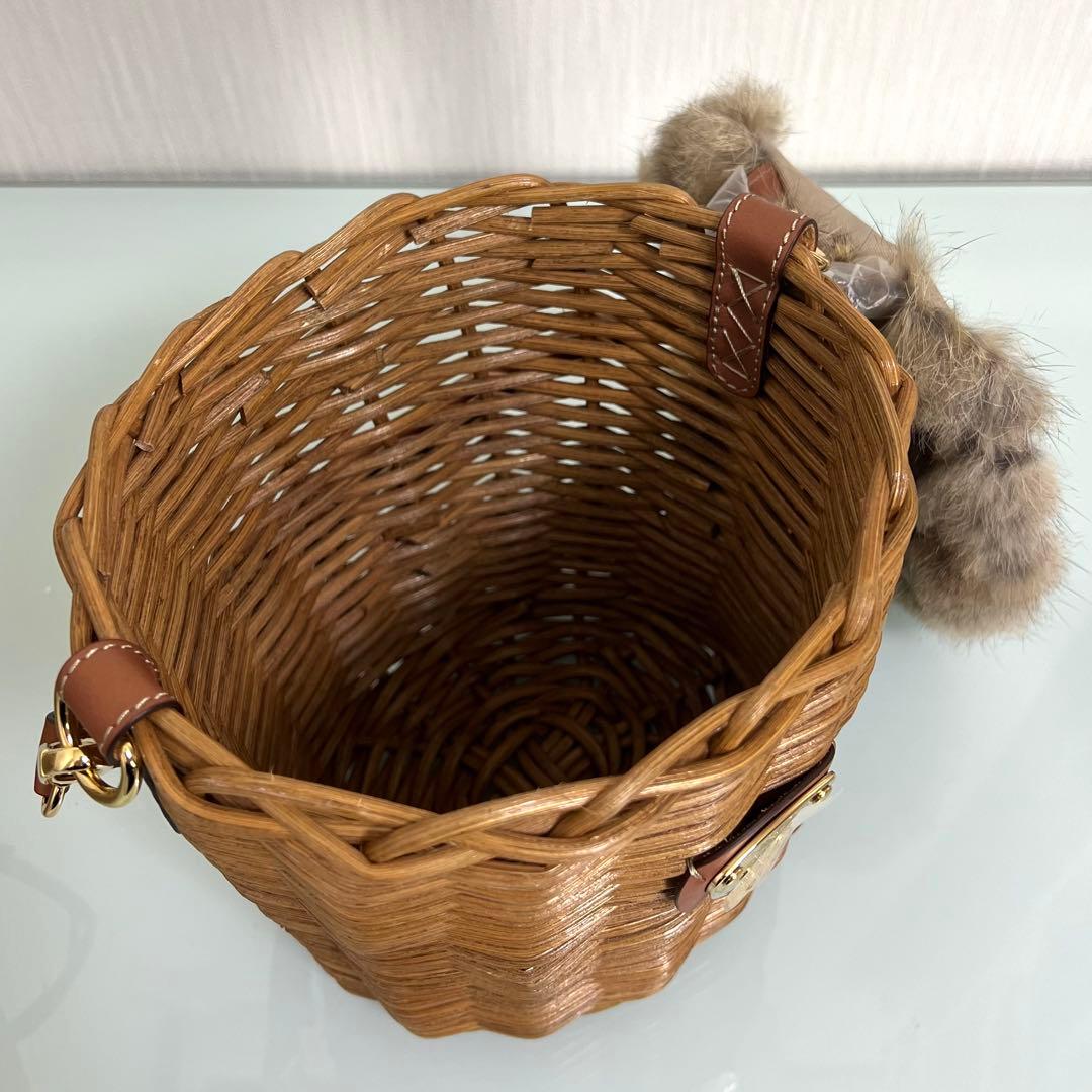 『未使用』ATAO breeze 2way ショルダーバッグ ラビットファー付き