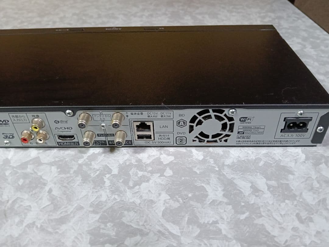 SHARP AQUOS ブルーレイレコーダー BD-NW1000 HDD換装済