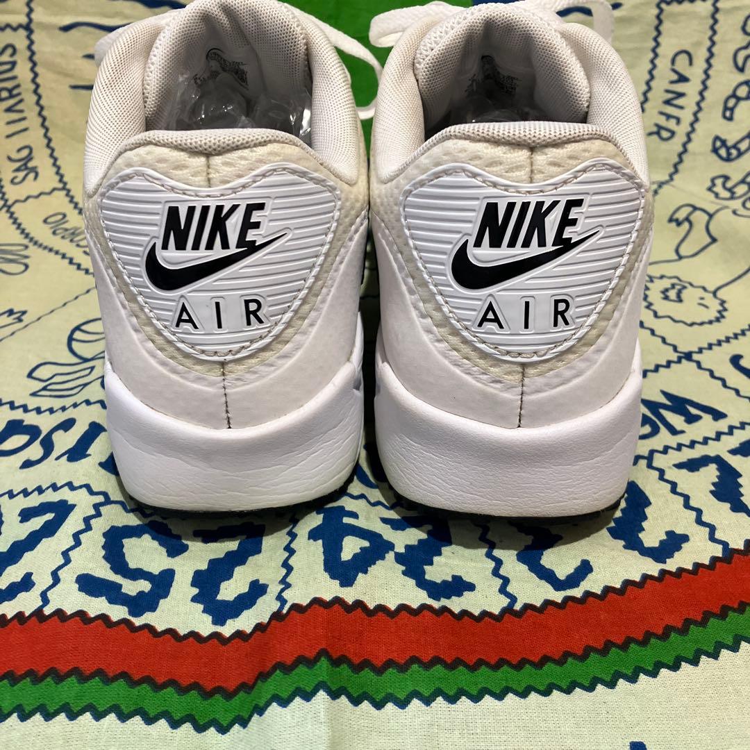 美品！Nike エアマックス90G ゴルフシューズ　　ホワイト　26cm