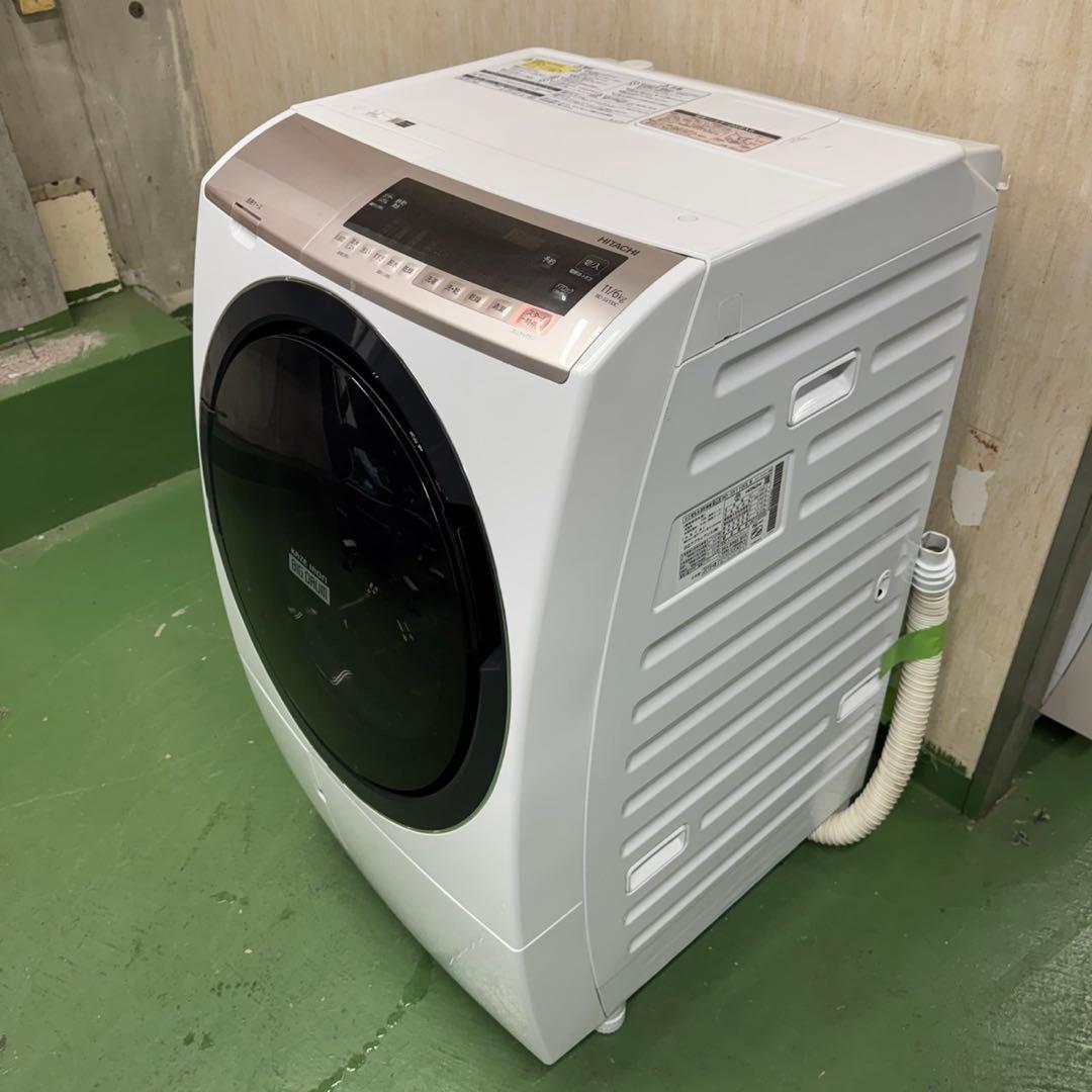 207 送料設置無料★日立　ドラム式洗濯機　11㌔乾燥機能付き　冷蔵庫