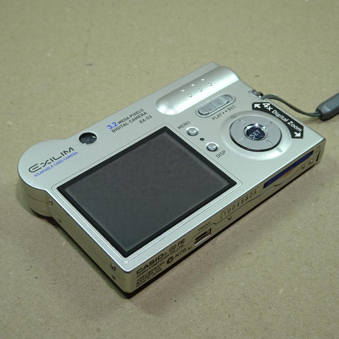 カシオ EXILIM EX-S3 コンデジ 純正バッテリー新品 SDカード2GB