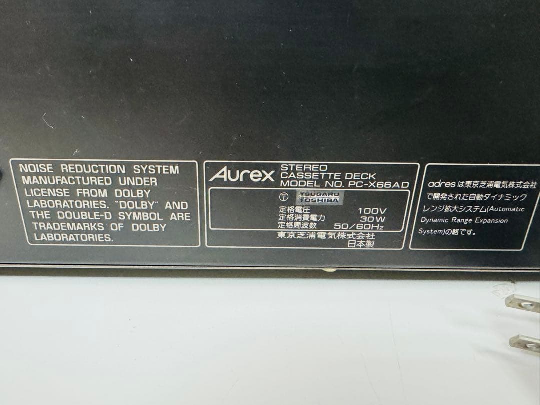 Aurex オーレックス カセットデッキ PC-X66AD