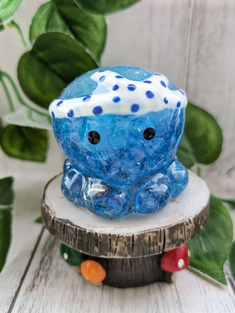 【ローザ】レッドクラック水晶のたこちゃん形オルゴナイト☆他５点