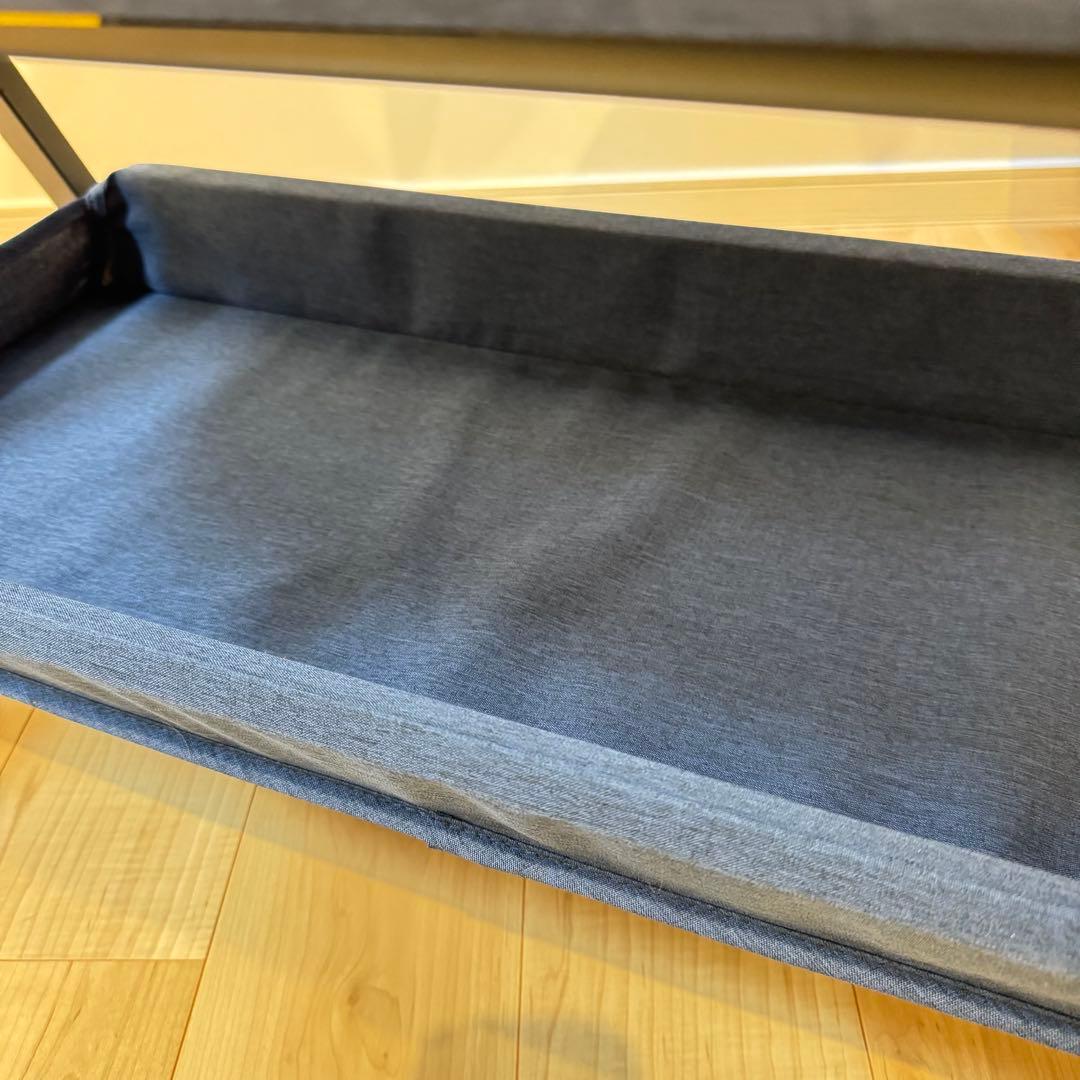 【美品】 付属品完備 HZDMJ ベビーベッド　ネイビー