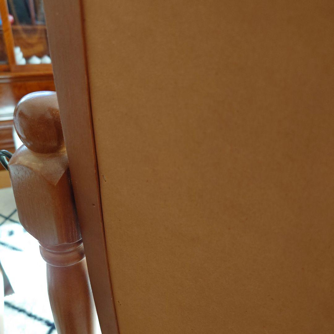 【激安特価】ナチュラルウッドスタンドミラー　希少　オーバル　ウッド　姿見