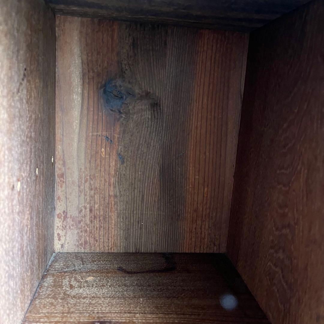 アンティーク 飾り棚 茶箪笥 シェルフ 昭和レトロ 無垢材 z438