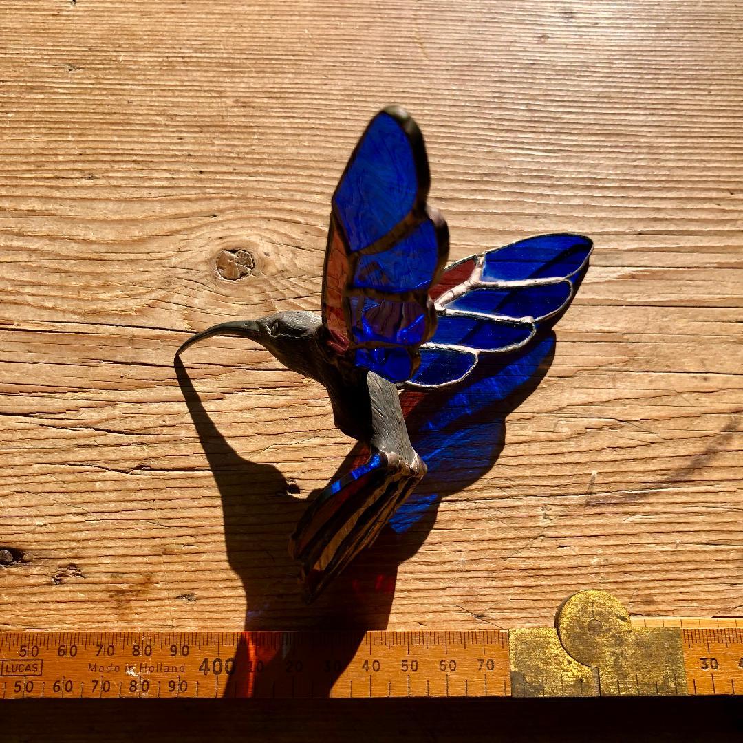 a*u様 ヴィンテージ　ハチドリ　ハミングバード　アメリカ製　ステンドグラス　モ