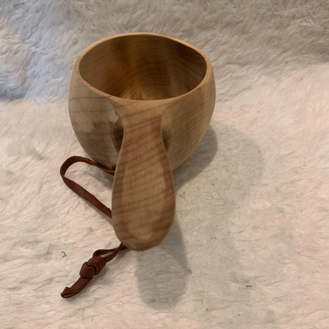 フィンランド製 白樺 の ククサ 木製マグカップ 2個セット