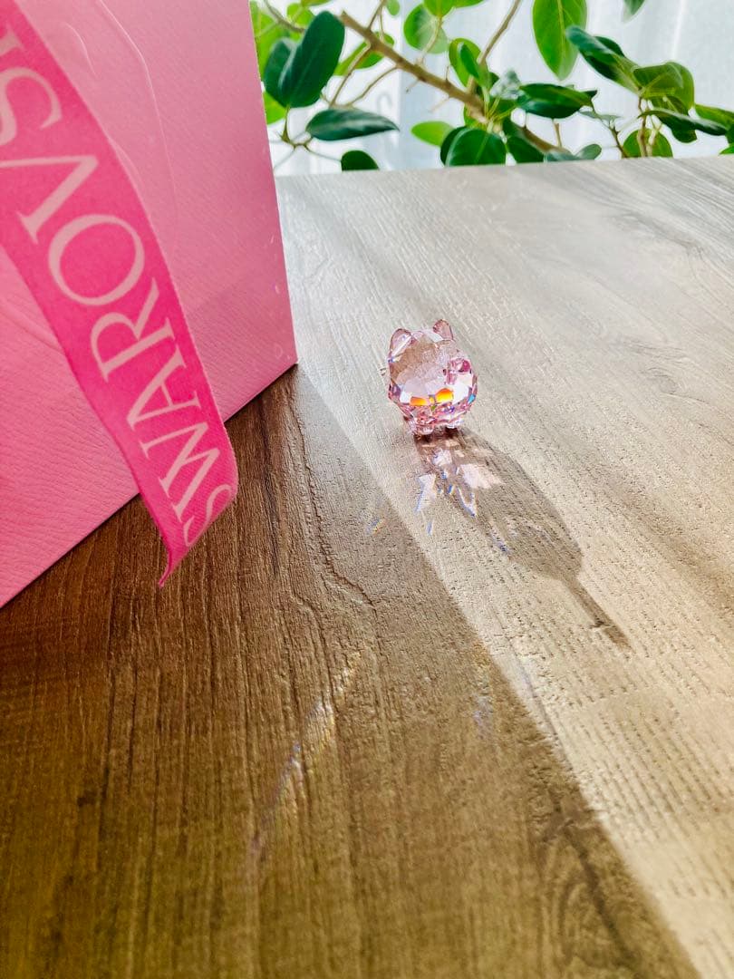 SWAROVSKI スワロフスキー Chubby Cats ピンクキャット 猫