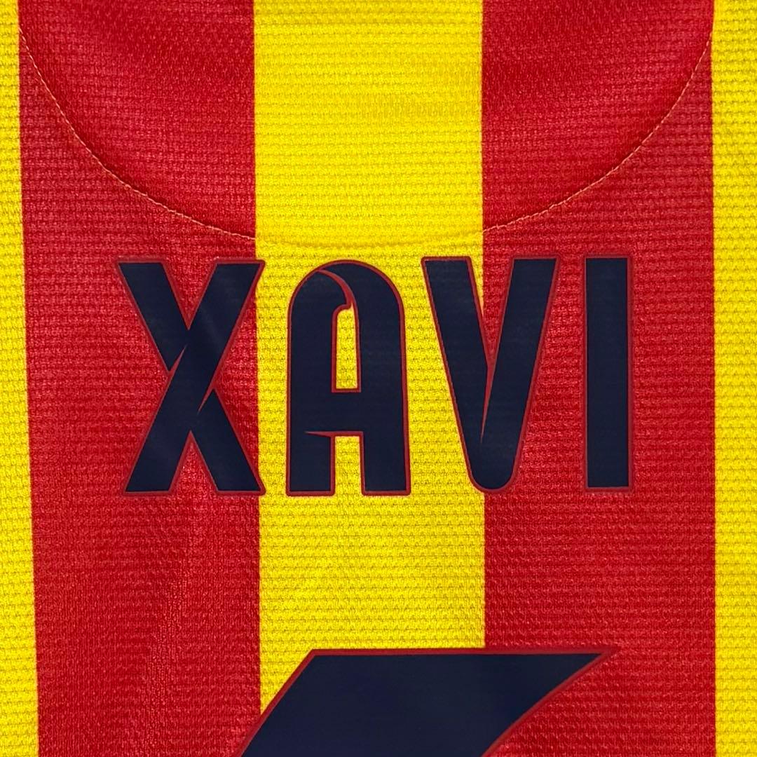 【極美品！】13/14 バルセロナFC ♯6 シャビ【Lサイズ】アウェイ