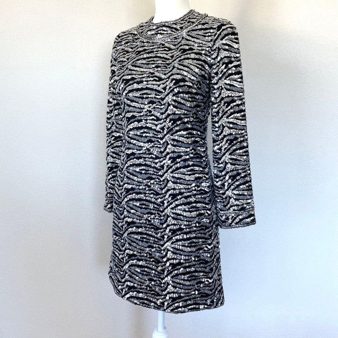 Saint Laurent Paris サンローラン スパンコール ワンピース