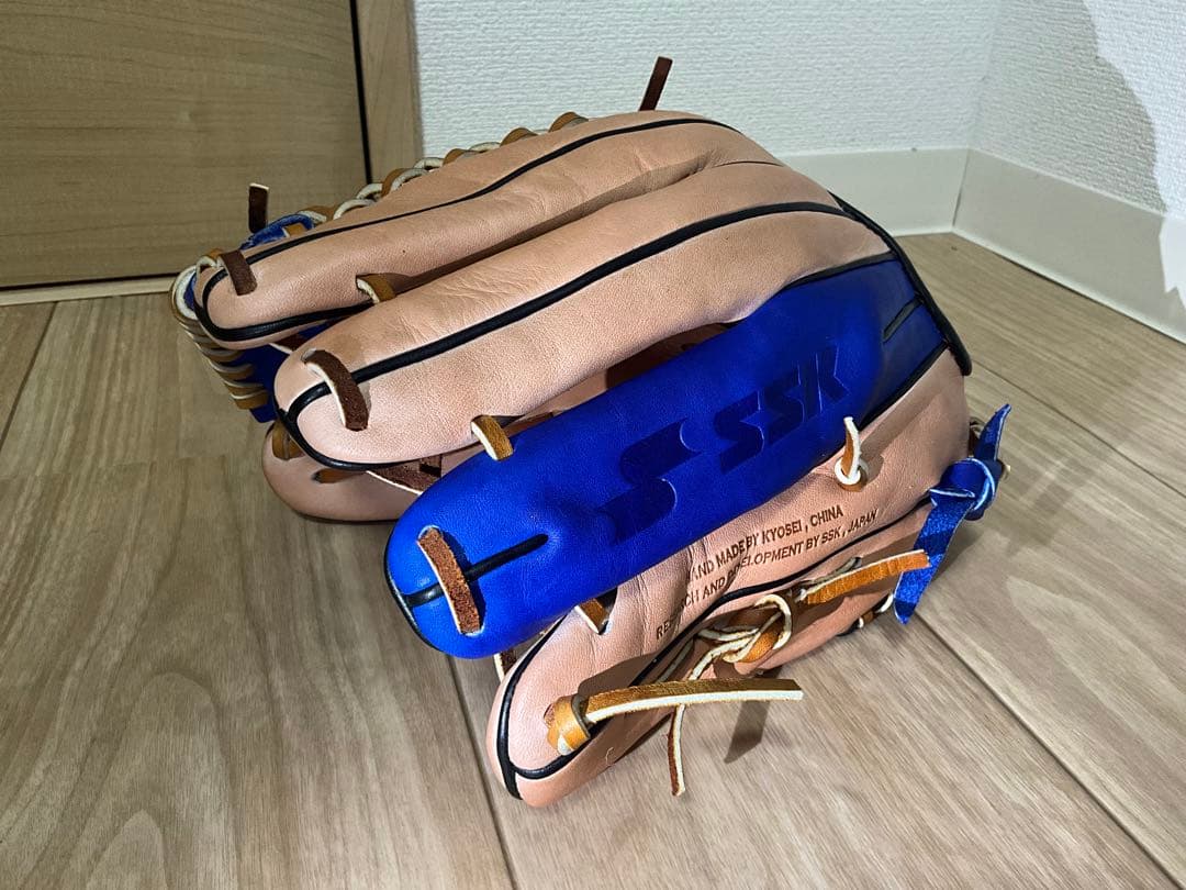 【ピンク&ブルー】SSK 一般軟式オールラウンドグラブ