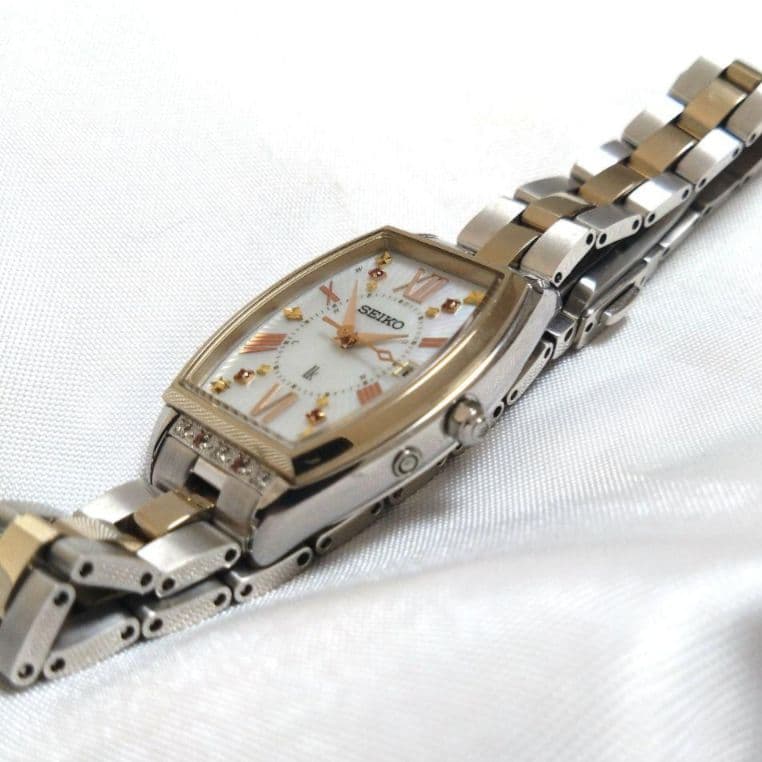 限定1000　美品　SEIKO　ルキア　電波ソーラー　ピエールエルメ　ダイヤ